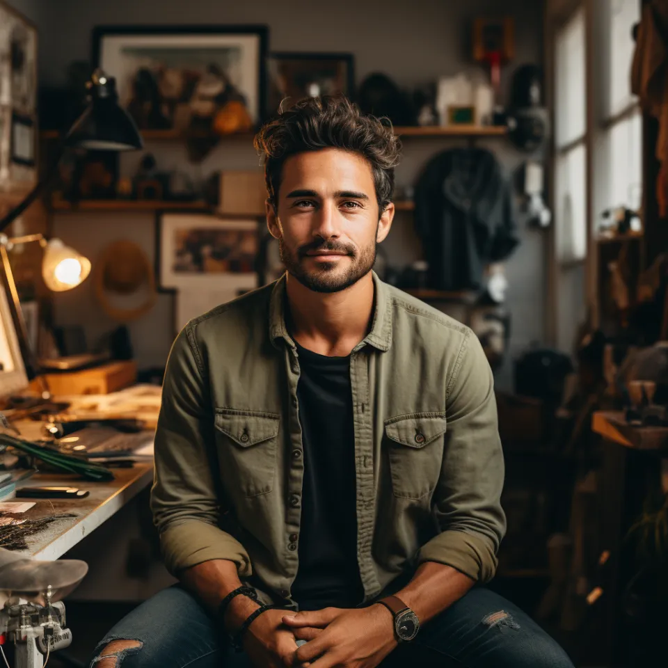 Foto de Carlos Silva vestindo camisa azul